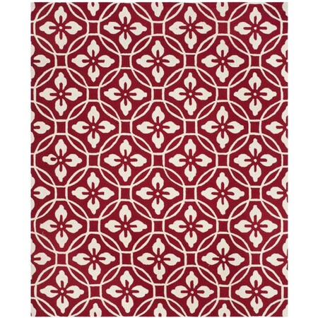 Safavieh Four Seasons Rectangle Hand Hooked Rug, Red & Ivory - 8 x 10 ft. FRS236R-8